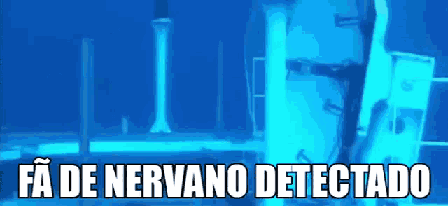 a blue background with the text fa de nervo detectado