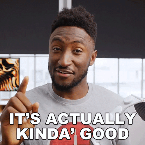 It'S Actually Kinda' Good Marques Brownlee GIF - It'S Actually Kinda' Good Marques Brownlee It'S Very Decent GIFs