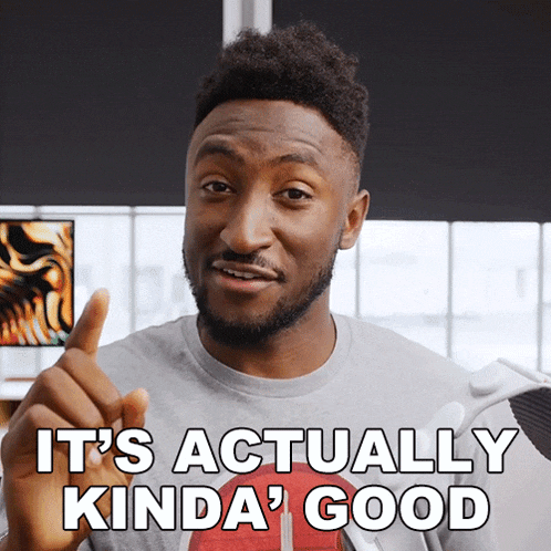 a man says it 's actually kinda good with his finger