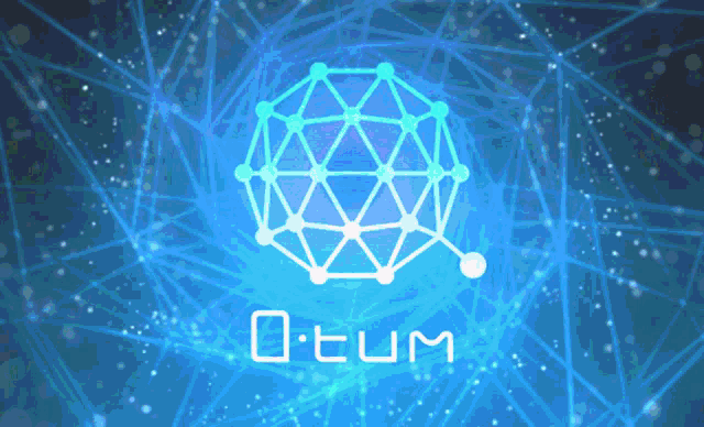 a logo for a company called otum is shown on a blue background