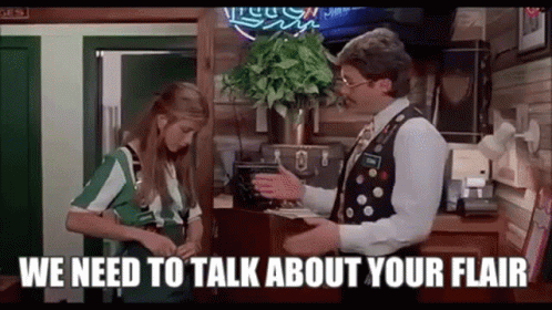 Flair Office Space GIF - Flair Office Space We Need To Talk About Your Flair GIFs