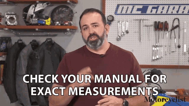 Check Your Manual For Exact Measurements Justin Dawes GIF - Check Your Manual For Exact Measurements Justin Dawes Motorcyclist GIFs
