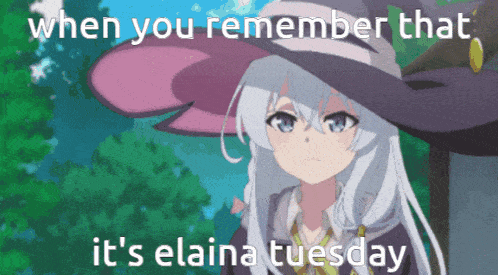 Elaina Tuesday Remember GIF - Elaina Tuesday Remember Elaina GIFs