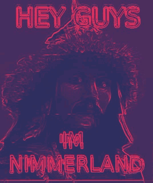 a poster that says hey guys on it