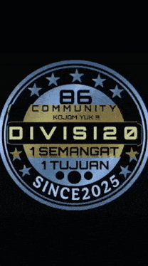 a sticker that says 86 community division since 2025