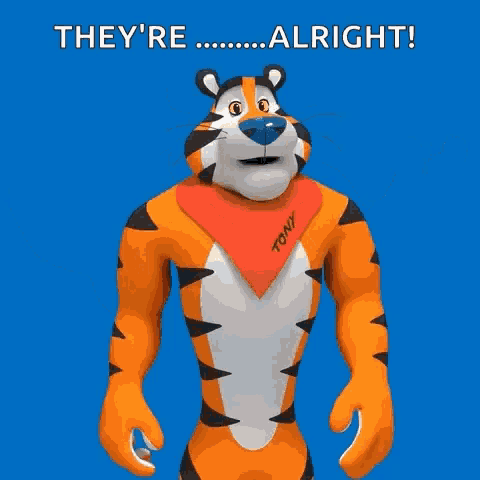 Tony The Tiger Shrug GIF