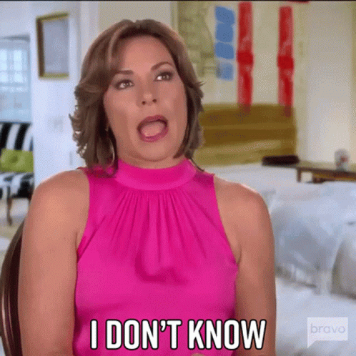 I Dont Know Real Housewives Of New York GIF - I Dont Know Real Housewives Of New York Rhony GIFs