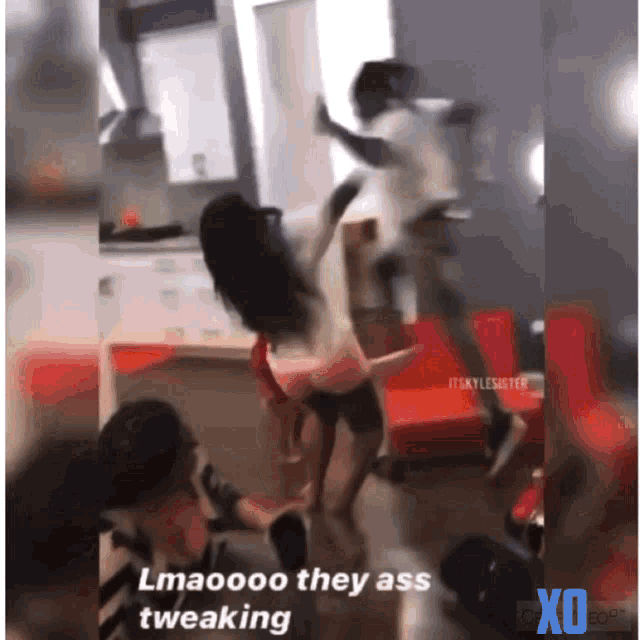 a screenshot of a video that says lmaoooo they ass tweaking