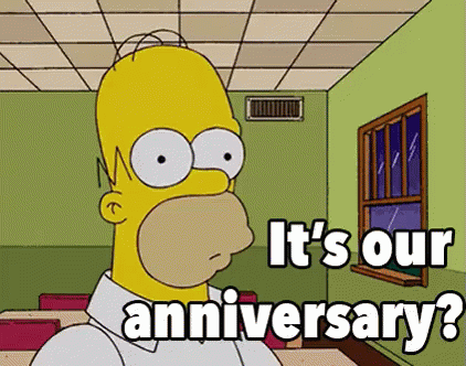 It'S Our Anniversary GIF - Homer Thesimpsons Confused GIFs