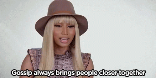 Nicki Minaj Gossip GIF - Nicki Minaj Gossip People GIFs