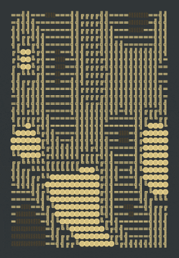a grid of squares and circles with the numbers 8888