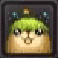 a picture of a dog with a tree on its head in a video game .