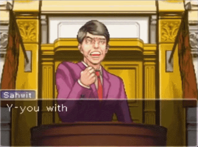 Ace Attorney Objection GIF - Ace Attorney Objection Evidence GIFs