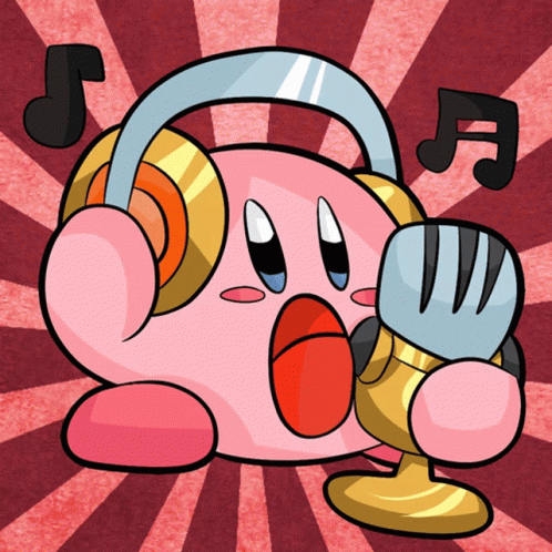 Kirby Music GIF - Kirby Music Headphones GIFs