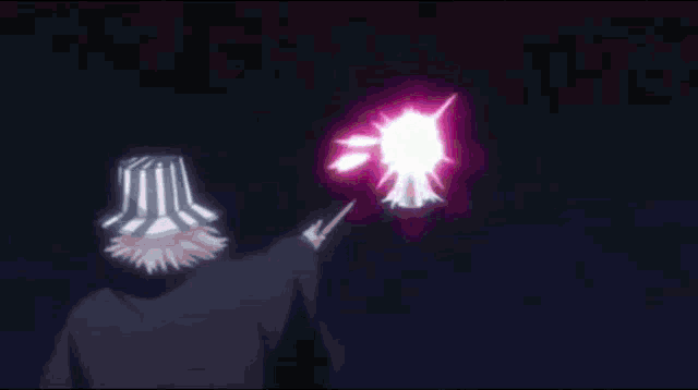 a purple background with a light coming out of it .