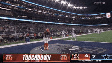 a football game between the bengals and the cowboys is being shown on tsn