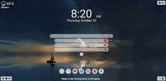 a computer screen shows the time as 8:20 am on thursday october 20th