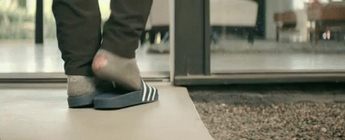 Adidas Slides Off GIF - Flip Flops Slides Adidas GIFs