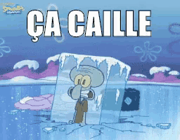 a picture of squidward from spongebob squarepants with the words ca caille