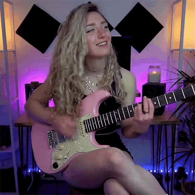 Playing The Guitar Sophie Burrell GIF