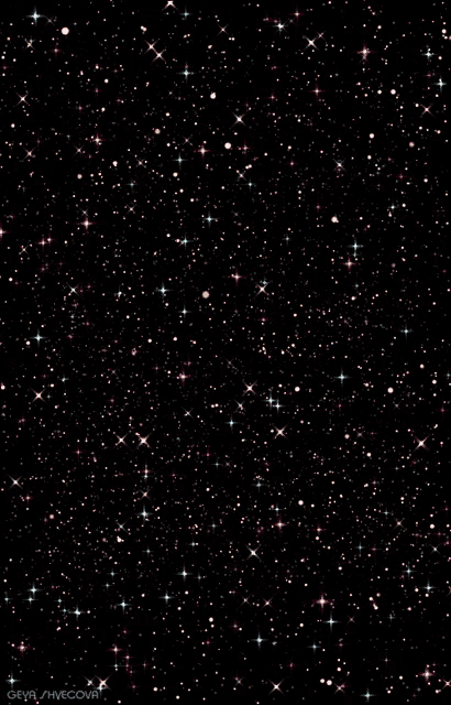 a black background with a lot of stars and the words geya / hivecova at the bottom