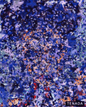 a colorful painting with the word tenada on it