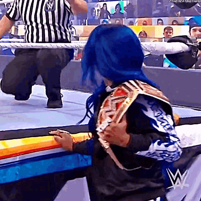 Sasha Banks Raw Womens Champion GIF - Sasha Banks Raw Womens Champion Touched GIFs