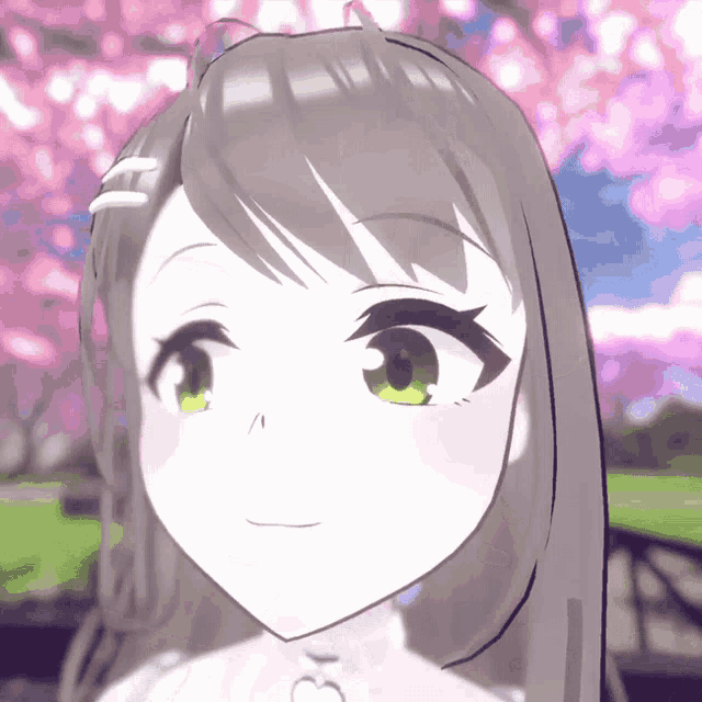 a close up of a girl 's face with a heart on her chest