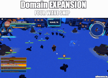 a screenshot of a video game called domain expansion