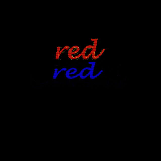 red universo is written in a rainbow of colors