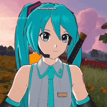 a screenshot of hatsune miku from a video game with the name francotrahor