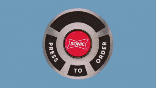 a sonic burger logo is displayed on a spinning wheel