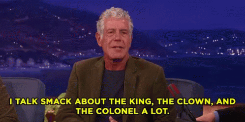 Anthony Bourdain I Talk Smack About The King GIF - Anthony Bourdain I Talk Smack About The King GIFs