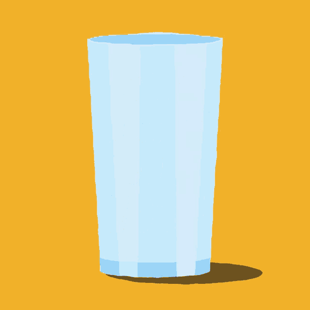 a glass of water with the words our water our vote on it