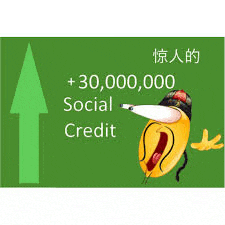 a green sign with an arrow pointing up and a cartoon duck with a tongue out .