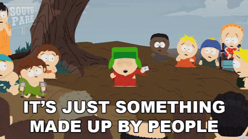 Its Just Something Made Up By People Kyle Broflovski GIF - Its Just Something Made Up By People Kyle Broflovski South Park GIFs