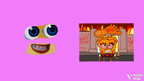 a picture of a cartoon character giving a thumbs up