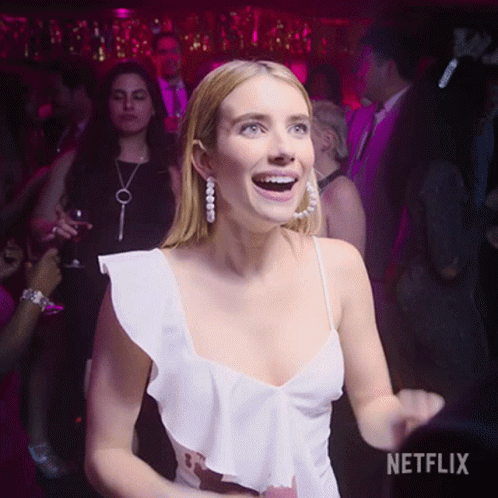 Excited Emma Roberts GIF - Excited Emma Roberts Sloan GIFs