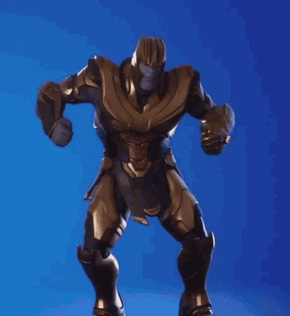 thanos from avengers infinity war is dancing in a video game