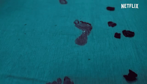 Blood Foot Prints Bulbbul GIF - Blood Foot Prints Bulbbul Footsteps GIFs