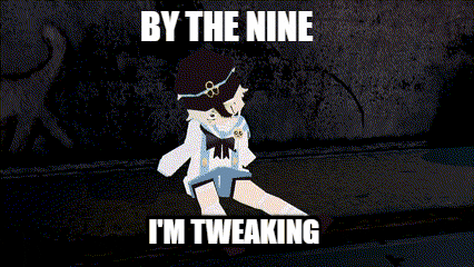 a cartoon of a boy with the words by the nine i 'm tweaking below him