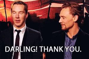 Thank You Darling GIF - Thank You Darling Benedict Cumberbatch GIFs