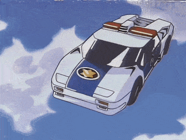 a cartoon drawing of a police car with a star on the side