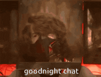 a speaker that says goodnight chat on it