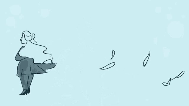 a drawing of a woman holding a microphone