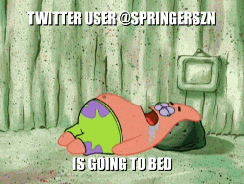 Springer Szn Sleeping GIF - Springer Szn Sleeping GIFs