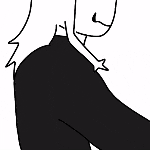 a drawing of a person wearing a help sweatshirt