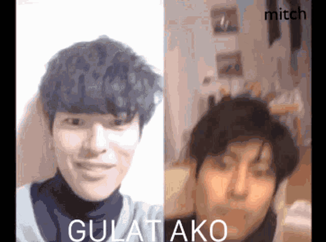 a picture of a man with the words gulat ako on the bottom
