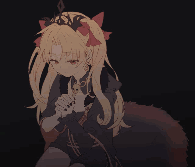 a drawing of a girl with long blonde hair and a crown on her head