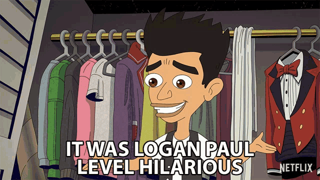 It Was Logan Paul Level Hilarious So Funny GIF